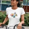 T-shirt femme personnalisé - Sport - "Certifiée Bikeuse"