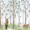 Papier Peint Panoramique Animaux Forêt 3