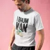 T-shirt homme 100% coton bio - Humour - "I RHUM MAN"