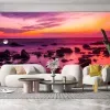 Papier Peint Panoramique Couché de Soleil Océan