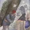 Papier Peint Panoramique Peinture 19e siècle Théophile Alexandre Steinlen - L’Affaire Crainquebille