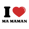 Tote Bag personnalisé – "I LOVE MA MAMAN"