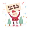 Body personnalisé – "Fan #1 du père Noël"