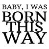 Tote Bag personnalisé – "Born this way"