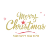 Body personnalisé – "Merry Christmas and happy new year"