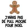 Tablier personnalisé – "J'avais pas de pull moche de Noël"