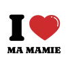 Tote Bag personnalisé – "I LOVE MA MAMIE"