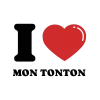Body personnalisé – "I LOVE MON TONTON"