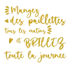 Body personnalisé – "Mangez des pailettes"