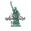 Tote Bag personnalisé – "Let the adventure begin"