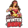 Tablier personnalisé – "Ready for winter body Lady"