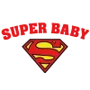 Bavoir personnalisé – "Super baby"
