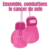 Tote Bag personnalisé – "Ensemble, combattons le cancer du sein"