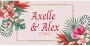 Banderole de mariage personnalisée - Photo, texte et prénoms