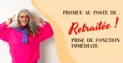 Banderole retraite personnalisée - Photo, prénom et texte