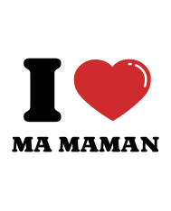 Tote Bag personnalisé – "I LOVE MA MAMAN"