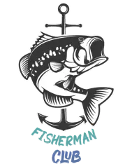 T-shirt homme personnalisé - Chasse et pêche - "Fisherman Club"