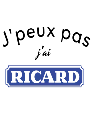 Tablier personnalisé – "J'peux pas j'ai Ricard"
