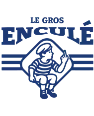 T-shirt homme 100% coton bio - Humour - "Gros enculé"