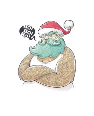 T-shirt homme personnalisé - Évènements - "Grumpy Santa"