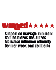 T-shirt homme personnalisé - EVG - "Wanted"