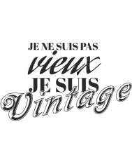 T-shirt homme 100% coton bio - Humour - "Je ne suis pas vieux"