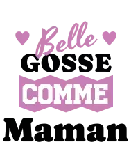 Bavoir personnalisé – "Belle gosse comme maman"