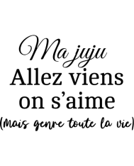 T-shirt homme personnalisé - Cadeau - "Allez viens, on s'aime..."