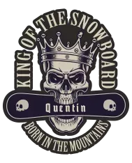T-shirt homme personnalisé - Sport - "King of the snowboard"