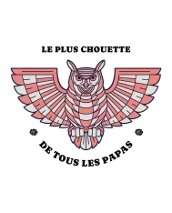 T-shirt homme personnalisé - Famille - "Le plus chouette de tous les papas"