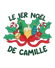 Body personnalisé – "Le premier Noël de..."