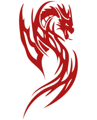 T-shirt homme personnalisé - Vintage - "Dragon Tribal"