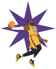 T-shirt homme personnalisé - Sport - "Lebron's Dunk"