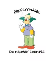 T-shirt homme personnalisé - Humour - "Krusty"