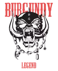 T-shirt homme personnalisé - Moto - "Burgundy legend"