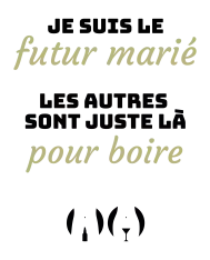 T-shirt homme personnalisé - Évènements - "Futur marié"