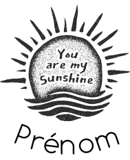 T-shirt homme personnalisé - Cadeau - "You are my sunshine..."