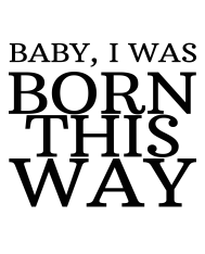 Tote Bag personnalisé – "Born this way"