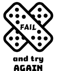 T-shirt homme personnalisé - Lifestyle - "Fail and try again"