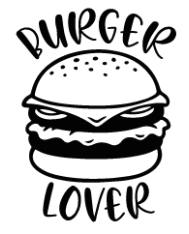 T-shirt homme personnalisé - Food Lovers - "Burger lover"