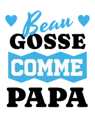 Bavoir personnalisé – "Beau gosse comme papa"