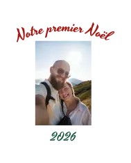T-shirt homme personnalisé - Évènements - "Notre premier Noël"