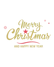 Body personnalisé – "Merry Christmas and happy new year"