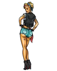 T-shirt homme personnalisé - Vintage - "Rockabilly babe"