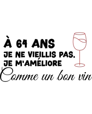 T-shirt homme personnalisés - Humour - "Comme un bon vin..."
