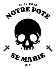 T-shirt homme personnalisé - Évènements - "Notre pote se marie"