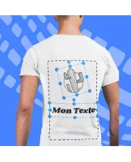 T-shirt homme personnalisé dos