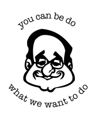 T-shirt homme personnalisé - Caricatures - "You can be do"