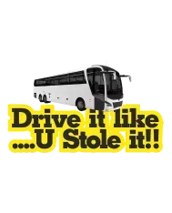 T-shirt homme personnalisé - Humour - "Drive it like u stole it"