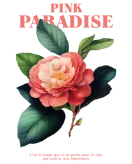 Body personnalisé – "Pink paradise"